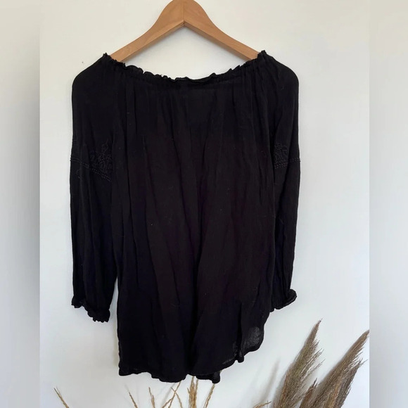 Twik black boho flowy blouse size XS - Picture 5 of 5